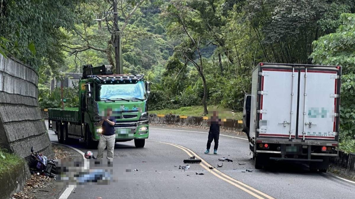 北宜25歲男騎重機跑山「違規跨雙黃線」 撞上物流車慘死