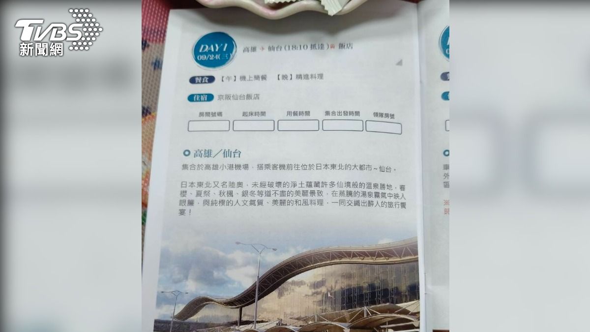 有長者說要跟宗教團去參加日本旅遊團,團費卻超過6萬,讓家屬質疑太貴。(圖/當事人提供)
