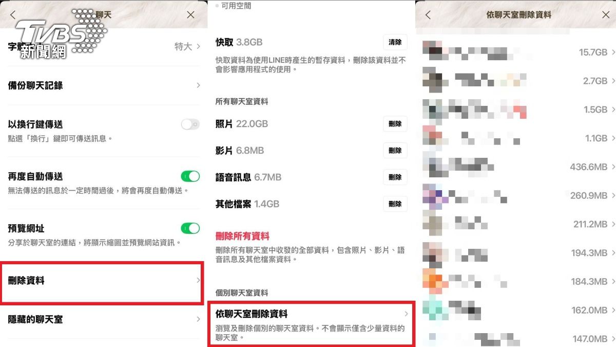 依照圖上步驟，即可找到最常聊天的前10名。（圖／張哲輔攝）
