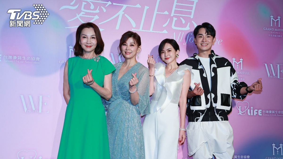 張瓊姿(左起)、方馨、簡沛恩、陳謙文。(圖/黃城碩攝)