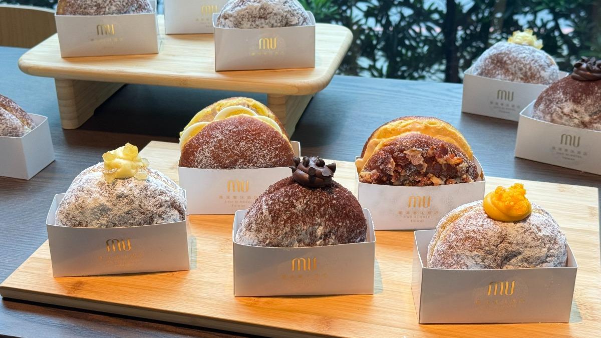 生甜甜圈+羊角麵包 飯店甜點成打卡新寵。(圖/TVBS)