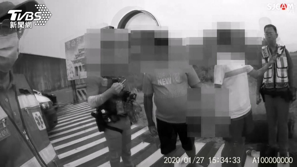 追40公里逮兩嫌 馬籍男流血崩潰喊救命。(圖/TVBS)