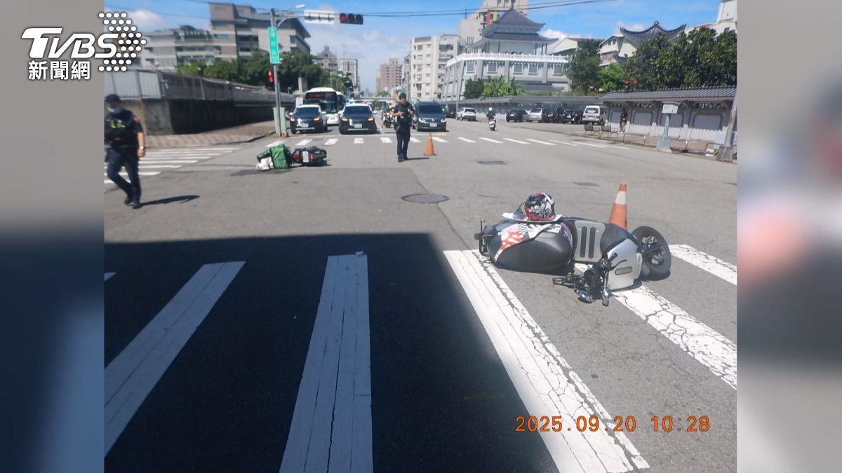 事故地點位於台中市北區健行路和金龍街口。(圖／TVBS)