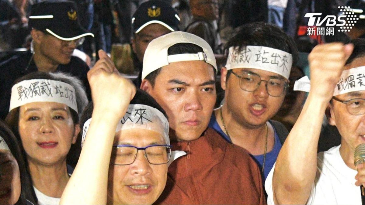 賴苡任不滿張亞中論述。(圖/胡瑞麒攝)
