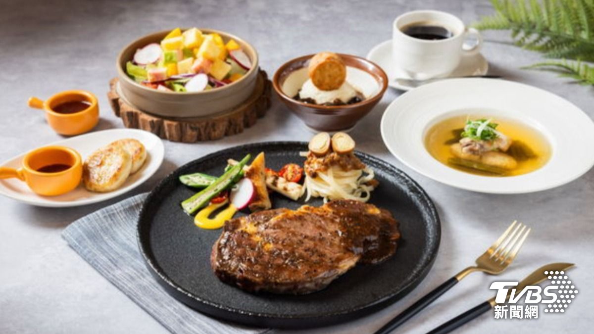 台北天成大飯店百合西餐廳供應5款精緻主菜。(圖片來源/業者提供)