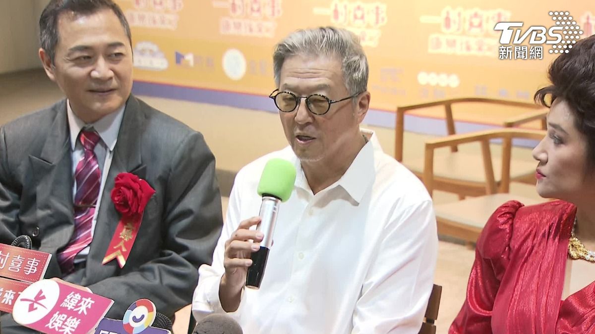 王偉忠出席監製舞台劇記者會透露陳漢典、Lulu交往故事。（圖／TVBS）