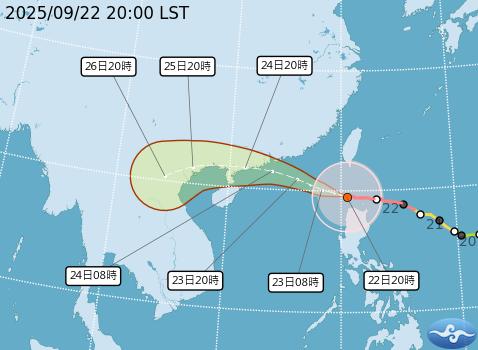 颱風-颱風路徑-最新颱風路徑-最新颱風動態-颱風台灣-樺加沙颱風最新路徑