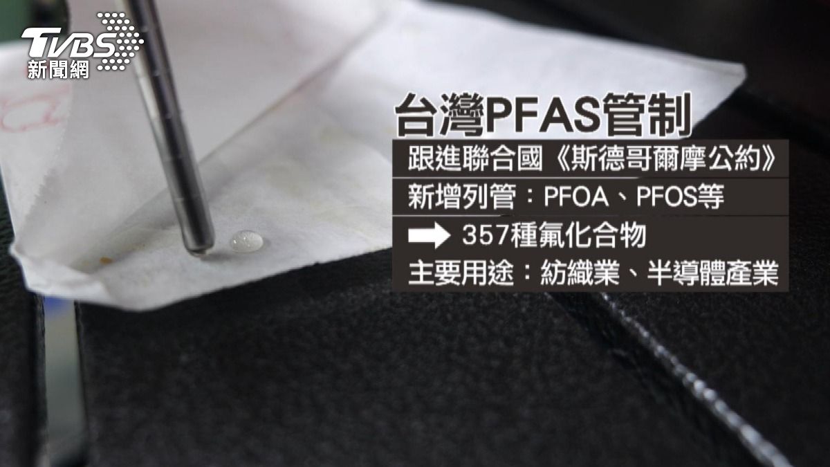 PFAS是一類化學物質總稱。(圖/TVBS)