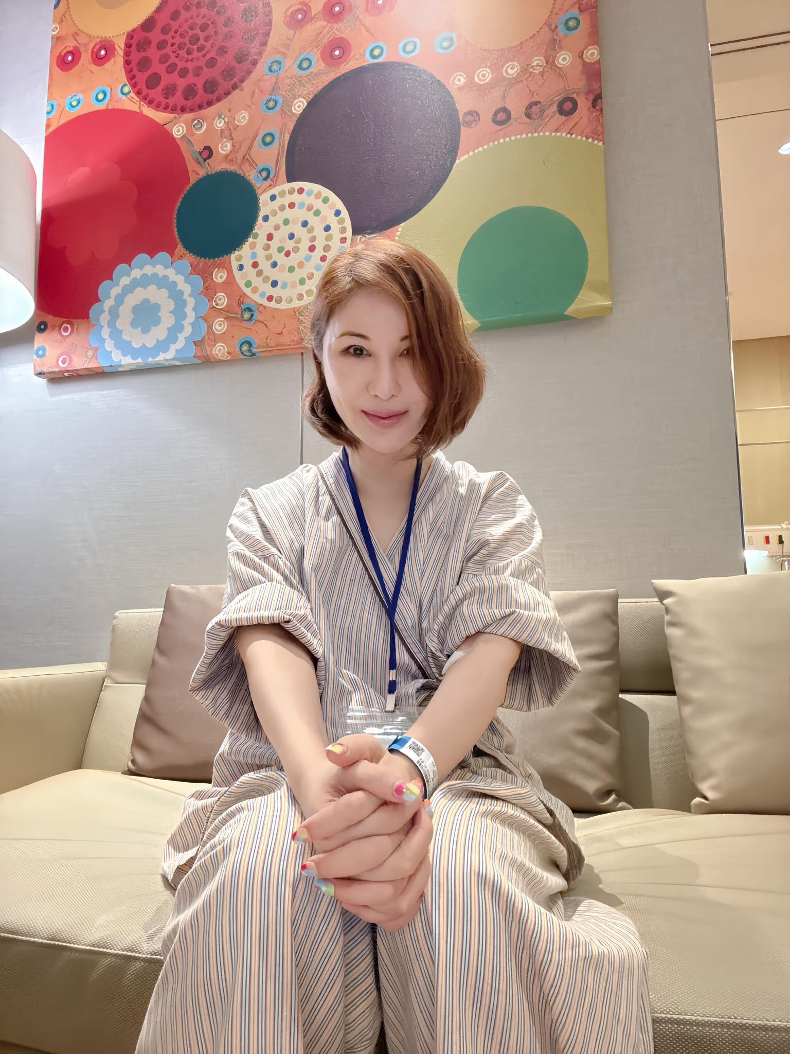 利菁住院開刀。（圖／翻攝自利菁臉書）