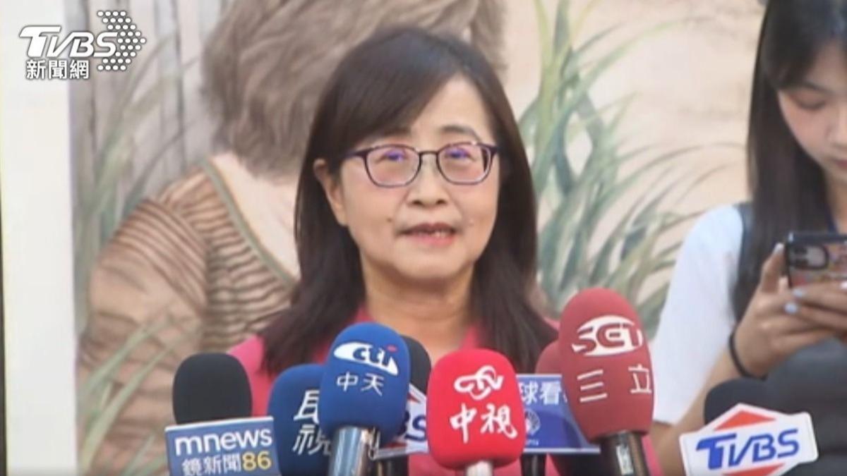 台北市副市長林奕華說明雙城論壇暫緩原因(圖/TVBS)
