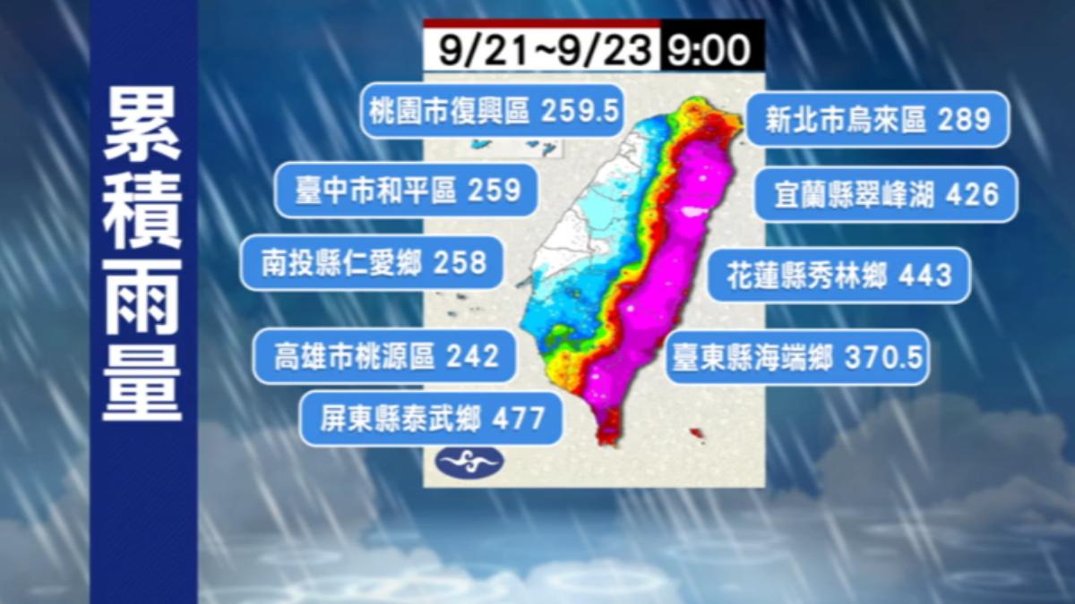 樺加沙颱風解除海警。（圖／TVBS）