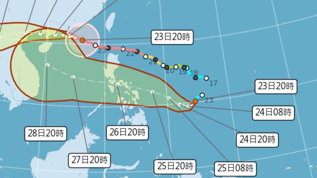 颱風外圍環流影響 花東及屏東縣山區防超大豪雨