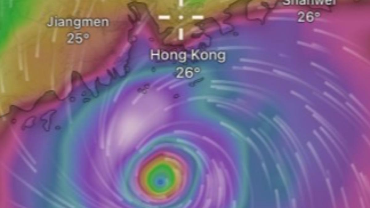 樺加沙-樺加沙香港-香港天文台-香港颱風-颱風動態-颱風路徑-十號颶風信號