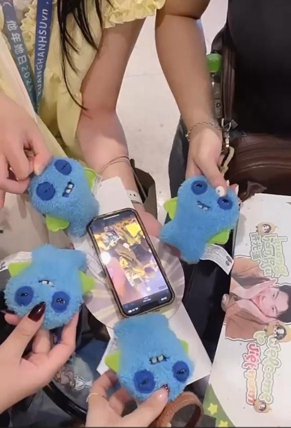 越南粉絲隨身攜帶許光漢最愛娃娃。（圖／許光漢越南粉絲團提供）