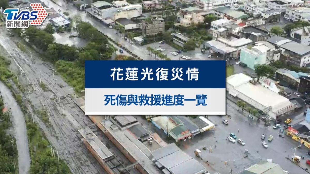 花蓮光復鄉災情不斷更新|馬太鞍溪18死157受傷 仍有6人失聯