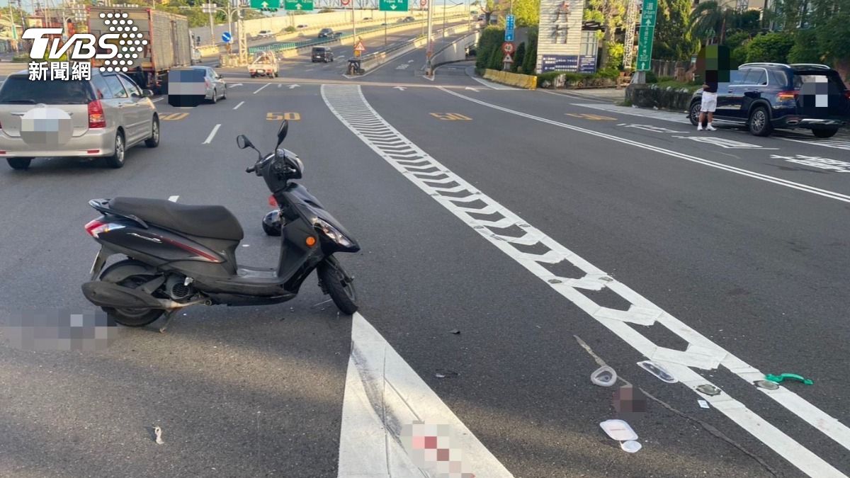 車禍現場外觀。（圖／TVBS）