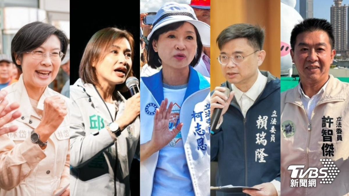 民進黨2026高雄市長初選戰備受矚目,表態角逐包括綠委賴瑞隆、林岱樺、邱議瑩,以及許智傑,「4搶1」戰況激烈;國民黨則預估由柯志恩出戰。(組合圖/翻攝自臉書)