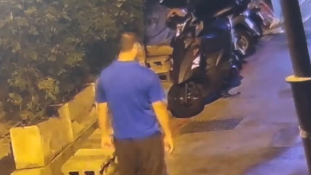 警方表示該男子疑似精神狀況不穩定，會隨機找人搭訕。(圖／民眾提供)