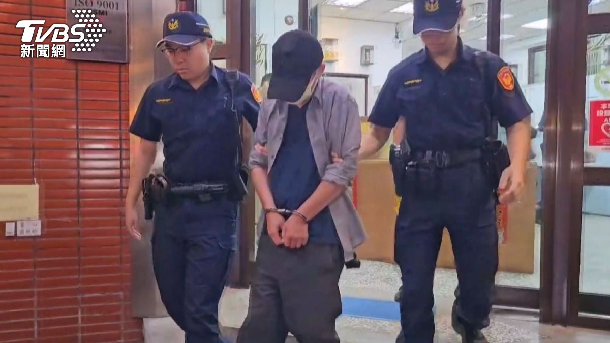 嫌犯半小時內被逮捕畫面。(圖/TVBS)