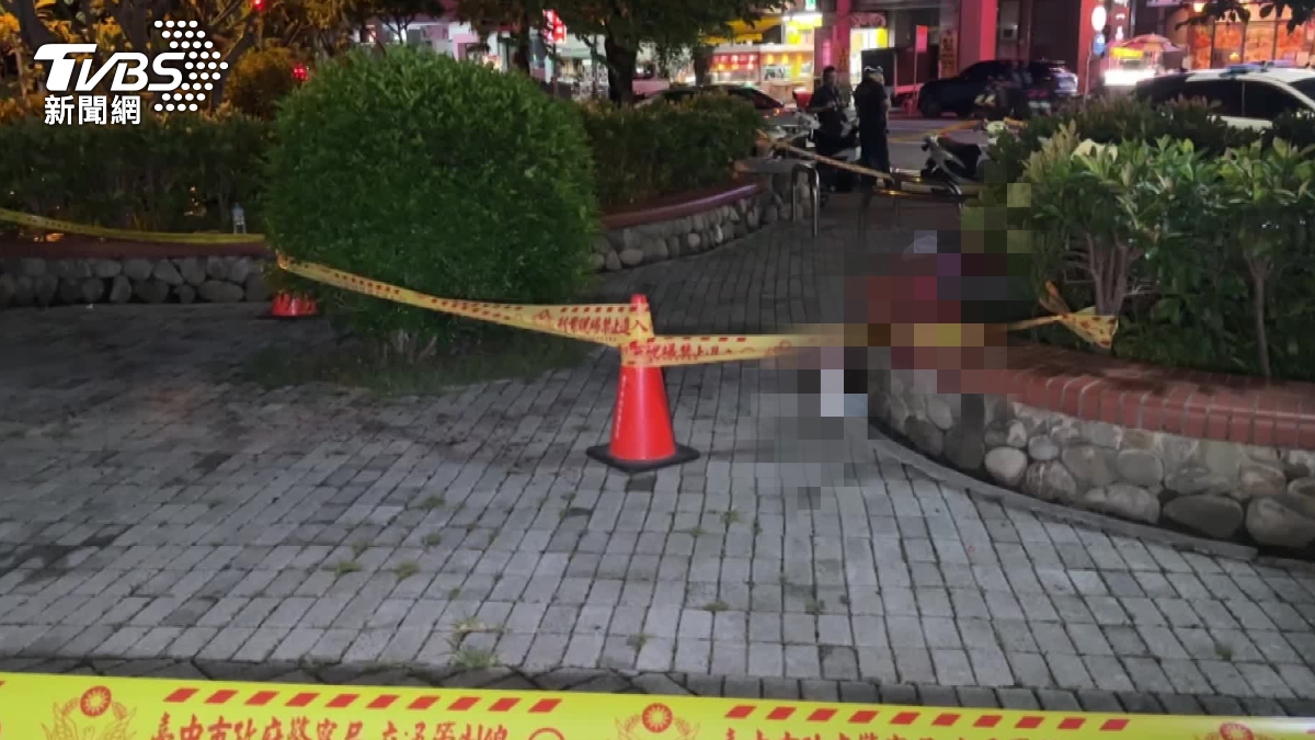 台中三信公園發生兇殺案。（圖／TVBS）