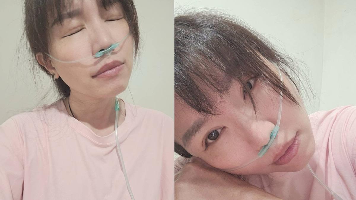 廖婉君因檢查需要禁食,卻因此在醫院暈倒。(圖/翻攝自廖婉君.醬臉書)