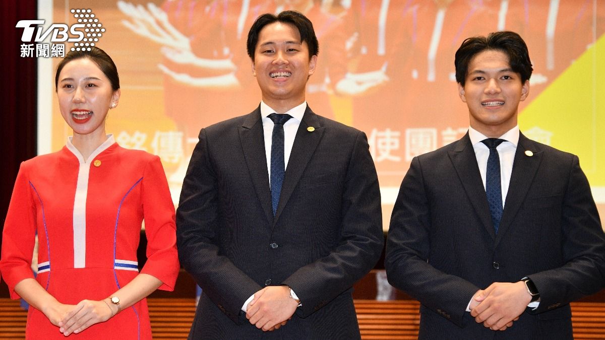 馮任遠（中）撞臉大谷翔平。（圖／胡瑞麒攝）