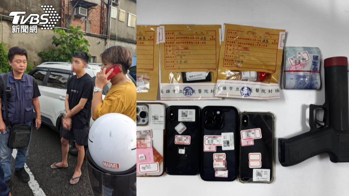 警方獲報後,利用家屬交付贖款的時機成功逮捕犯罪嫌疑人。(圖/TVBS)