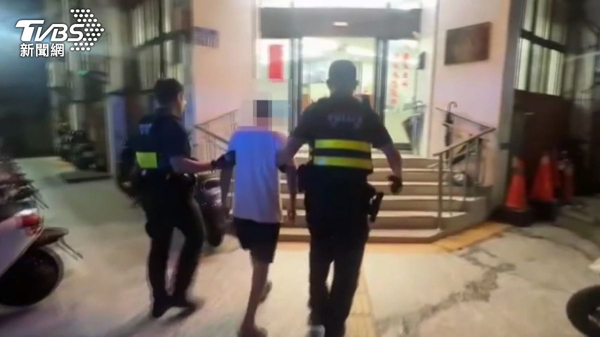 透過監視器畫面，在案發後約6小時成功將嫌犯逮捕。(圖／TVBS)
