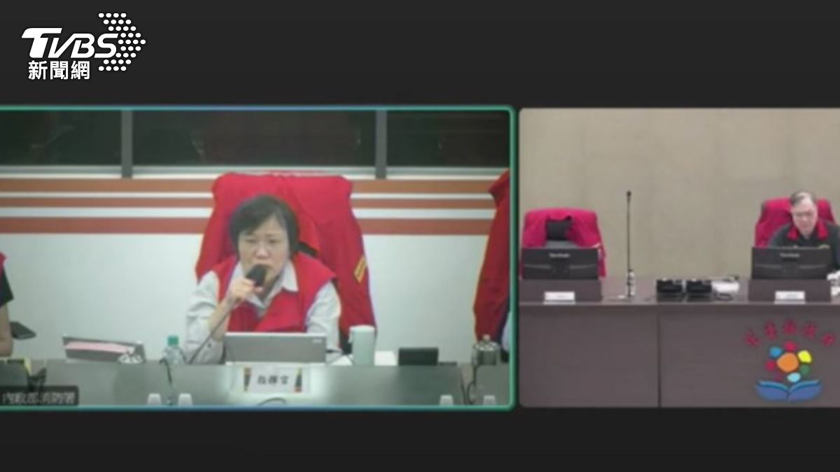 內政部長劉世芳21日發言。(圖/TVBS)