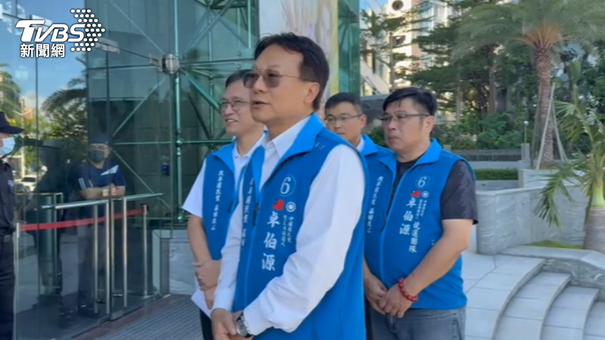 國民黨主席參選人卓伯源。(圖/TVBS)