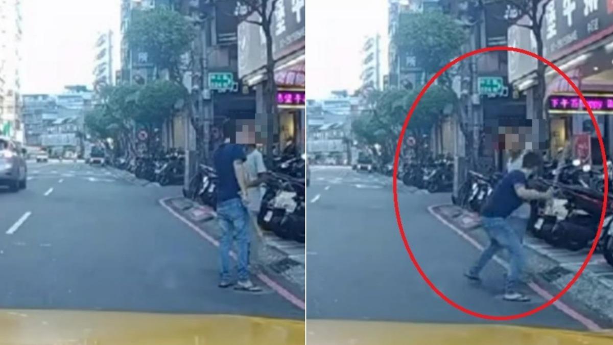永和男當街吸食強力膠　女路人看不下去掏球棒猛K屁股