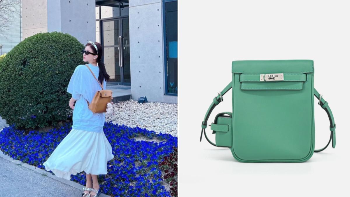 今年趙露思最常出鏡的包款,就是 Hermès Kelly Ado包款。(圖/翻攝自小紅書@趙露思、IFCHIC官網)