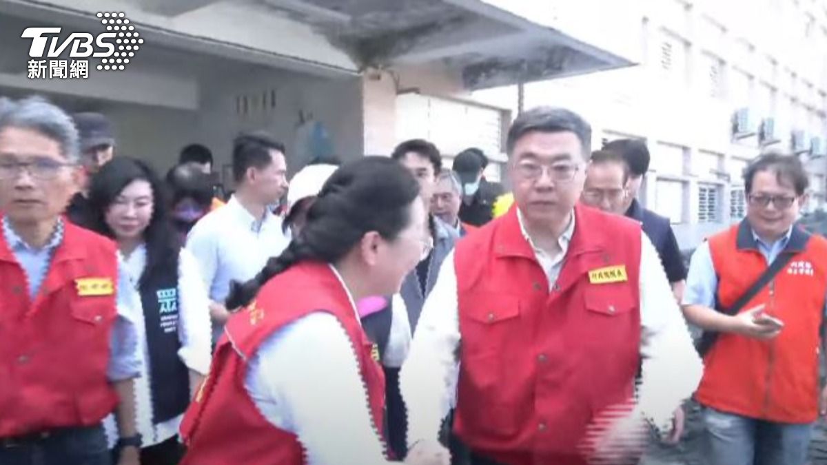 行政院長卓榮泰與花蓮縣長徐榛蔚。(圖/TVBS)