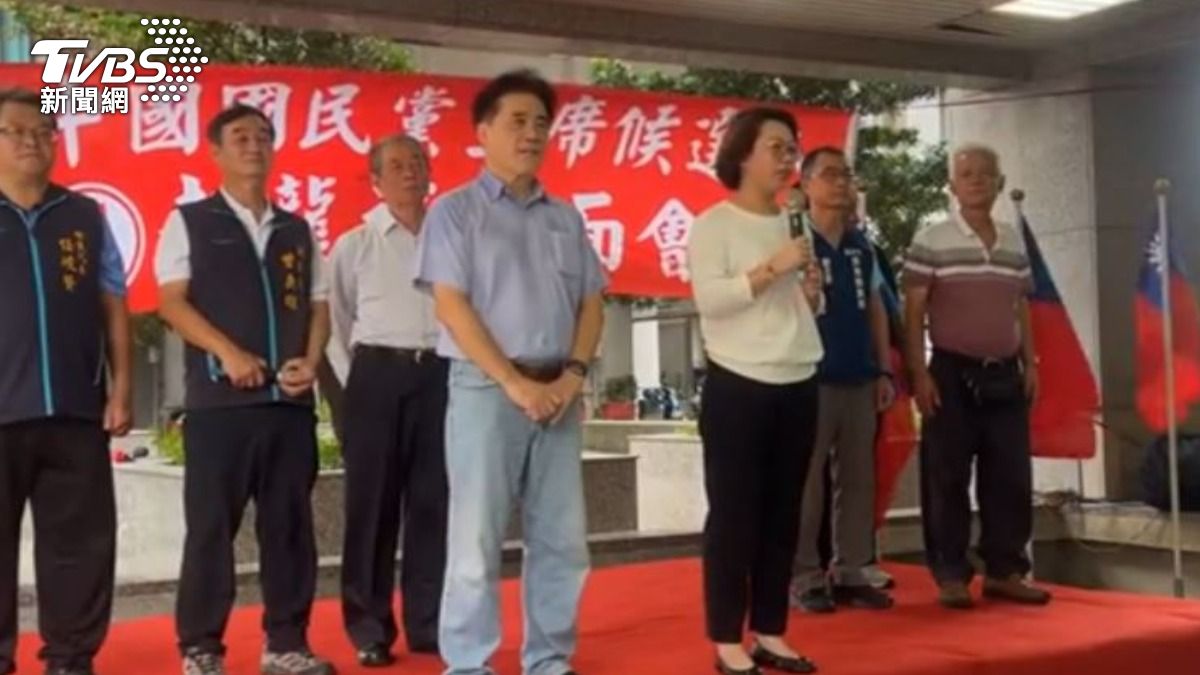 國民黨主席參選人郝龍斌。(圖/TVBS)