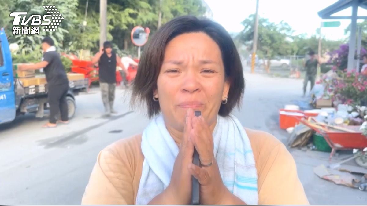 林小姐接受媒體採訪時，眼眶紅了、哽咽求各界人士幫忙留意父母下落。（圖／TVBS）