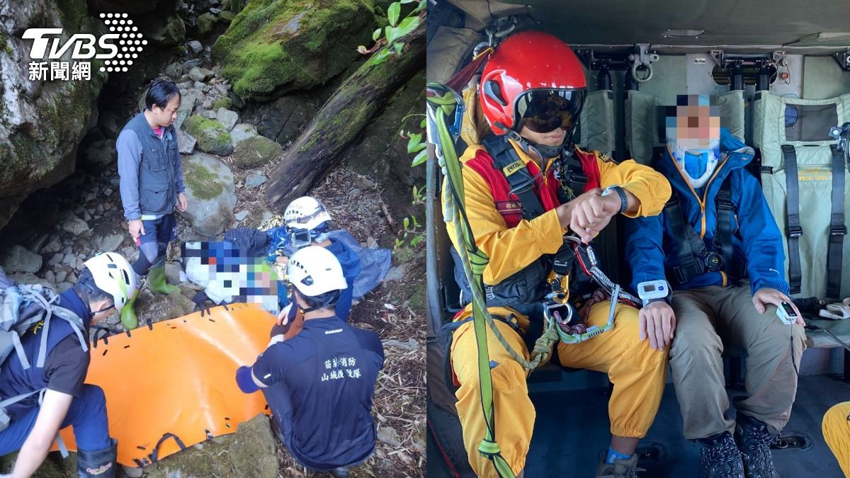 苗栗登山意外！35歲男頭著地重摔溪溝　友來回爬一小時救人