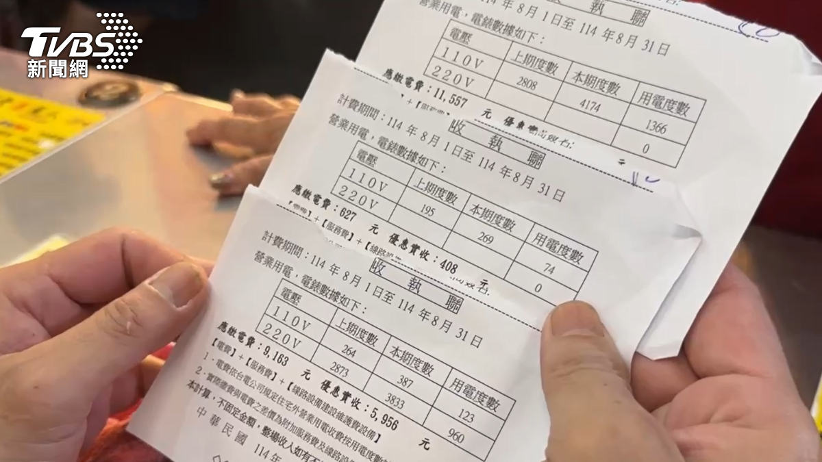 瑞豐夜市「電費暴漲」攤商崩潰！一度電竟比台電貴，商嘆「恐被迫撤攤」（圖／TVBS）