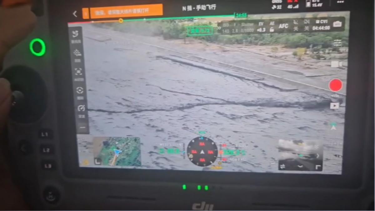 陽明交大團隊利用微地動監測洪峰，也憂心再有2次堰塞湖。（圖／TVBS）