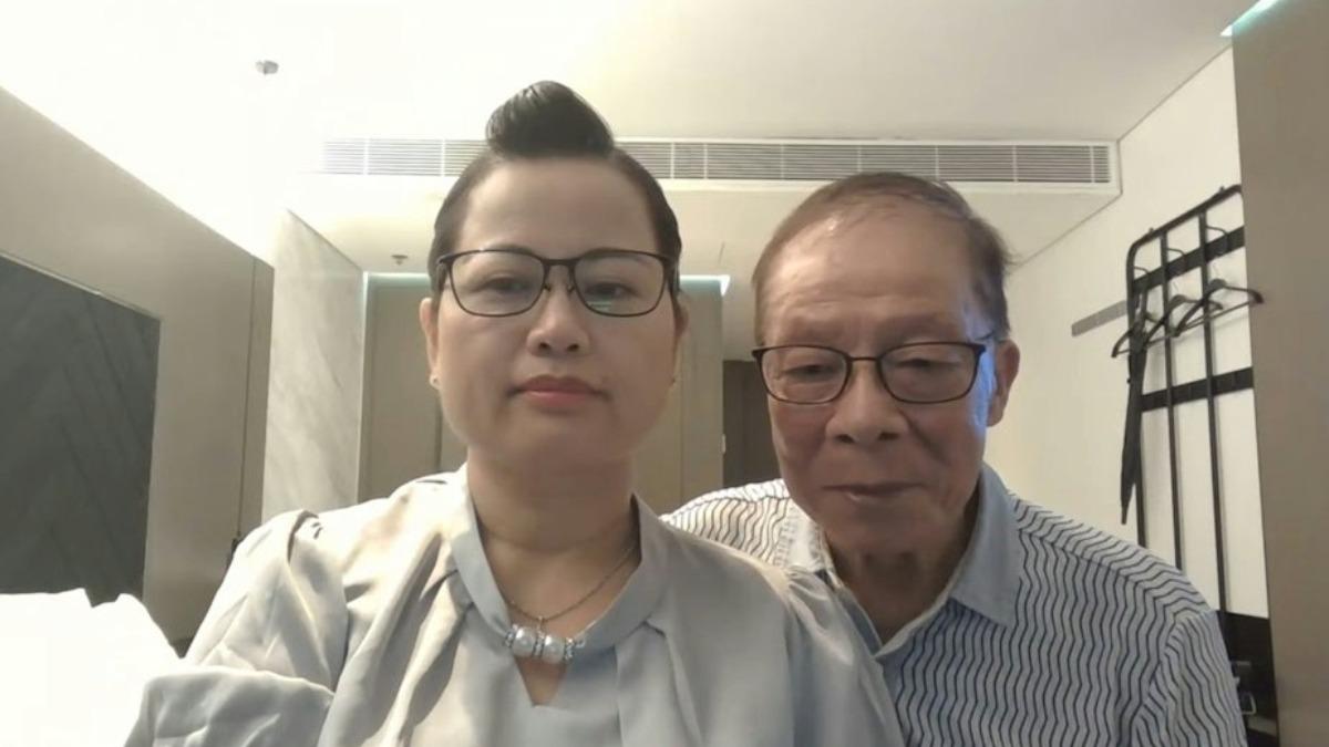「何伯」何煊與年輕何太上電視後成為城中熱話。(圖/影片截圖)