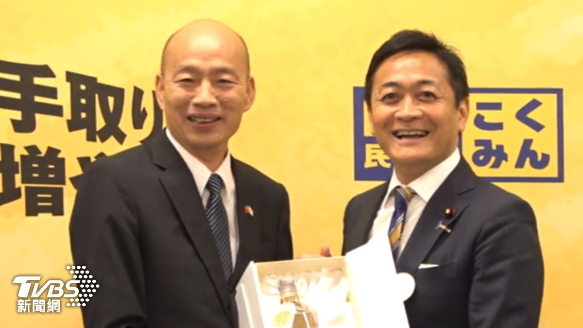 立法院長韓國瑜,拜會立憲民主黨代表玉木雄一郎。(圖/TVBS)