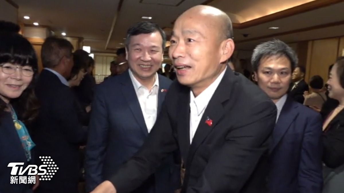 立法院長韓國瑜9/26在東京帝國飯店,與僑界領袖晚宴。(圖/TVBS)