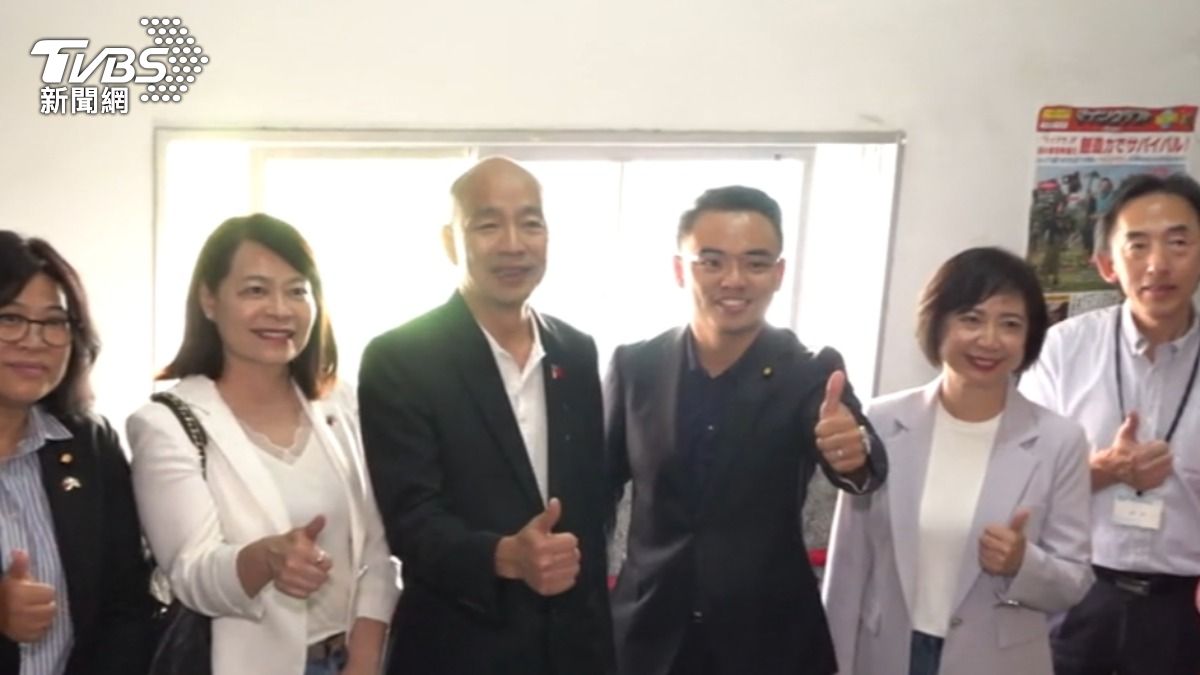 立法院長韓國瑜訪日，9/27造訪大阪中華學校。(圖/TVBS)
