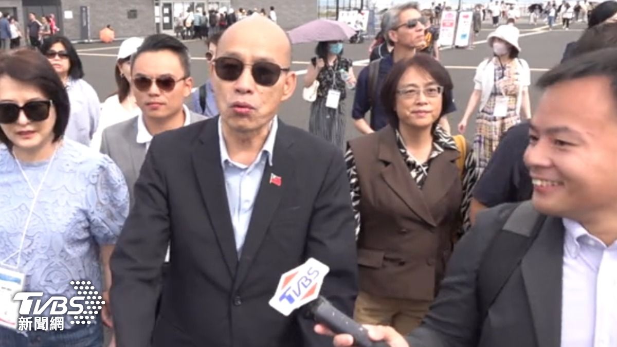 立法院長韓國瑜9/28參訪大阪世界博覽會。(圖/TVBS)