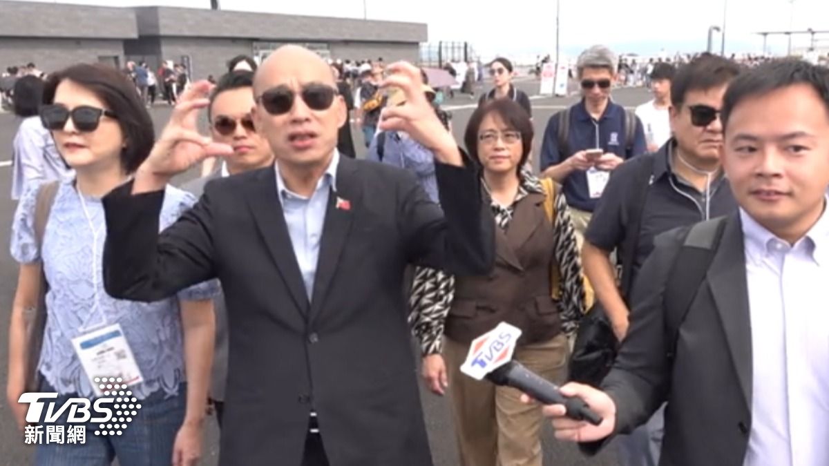 立法院長韓國瑜表示，力拚國會外交是為台灣爭取國際空間。(圖/TVBS)
