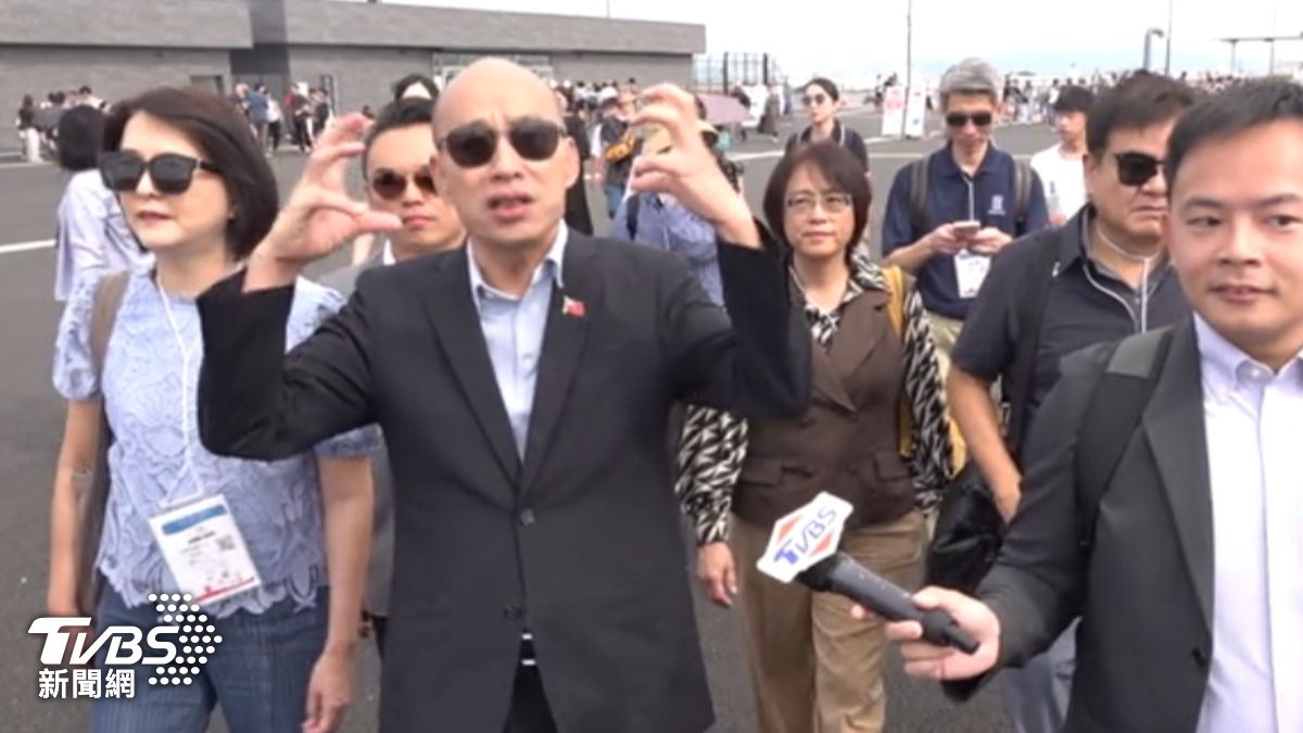 立法院長韓國瑜表示,力拚國會外交是為台灣爭取國際空間。(圖/TVBS)