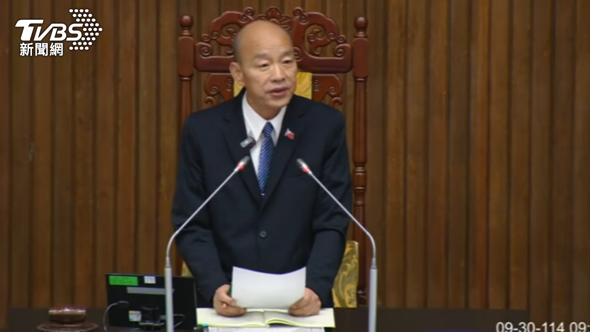 立法院長韓國瑜。(圖/TVBS)
