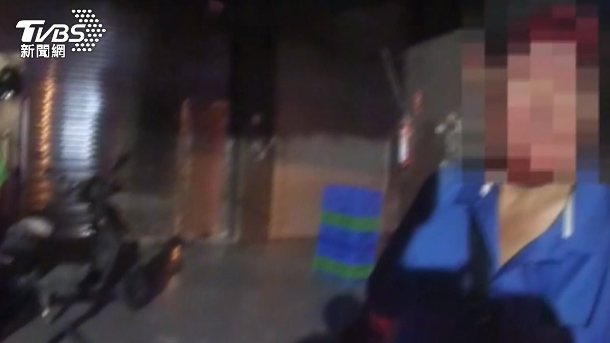 男子酒後騎腳踏車，酒測值高達1.15毫克。（圖／TVBS）