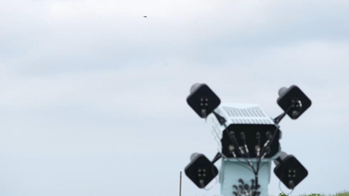 中科院所研製的無人機防禦系統，已實裝於多個機場和軍事基地，防衛無人機襲擾。（圖／中科院）