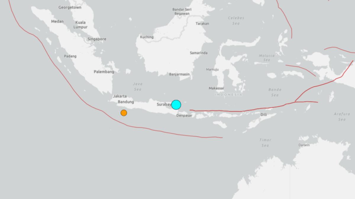 印尼爪哇島外海地震規模6.0　暫無傷亡災損通報
