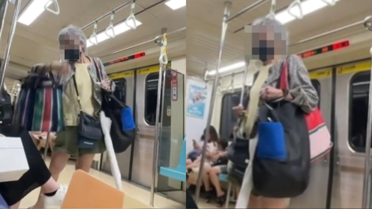 快訊／北捷老婦出事了！才逼讓座遭踹飛　超商鬧事被逮